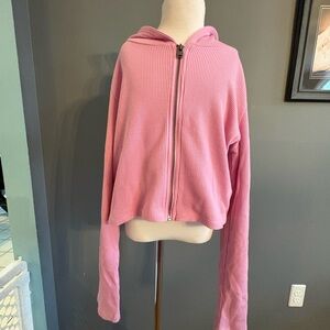 Hollister Pink Zip-Up Hoodie